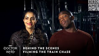 Filming the Train Chase | Behind the Scenes of Doctor Who | Sundays at 8pm | BBC America