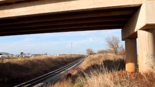 BNSF and UP action 11-21-2012, downtown Oklahoma City, and south Chickasha, Oklahoma