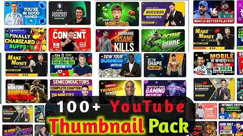 100+ FREE YouTube Thumbnail Template | YT Ke Thumbnail Kaise Banaye