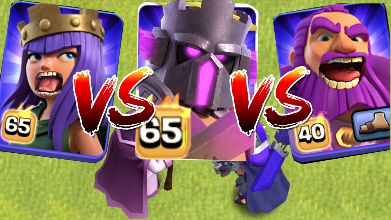 Pekka King Vs Queen Vs Grand Warden Clash Of Clans All