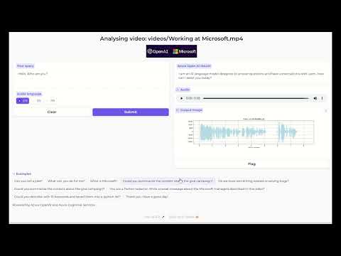 Video Analysis with Azure CV and Azure Open AI for a chatGPT like experience