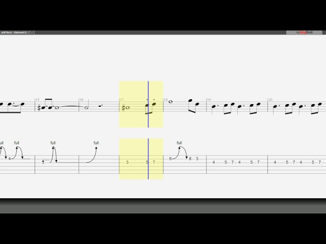 ダイヤモンドダスト Blow by Blow Jeff Beck 無料楽譜 Guitar TAB