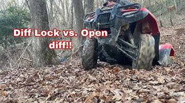What’s the difference? Locked vs. Unlocked differential!! 2020 Honda Rubicon 520