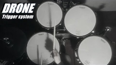 DRONE Drum Trigger System- Funk solo Demo - Roland TD12
