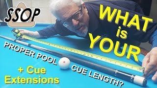 Proper Pool Cue Length + Tall Player Extensions