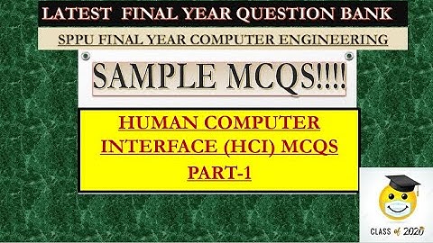 HCI MCQ Question Bank |Latest SPPU exam Updates|SPPU MCQ question bank|SPPU mcqs #punericomputer