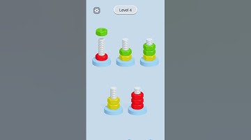 Nut And Bolt Sort - Game || Level 4 || Mokshith Thirumala Gameplay || iOS Android Gaming #mokshith