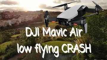STUPID DJI Mavic Air low level flying crash.