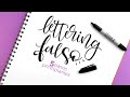 LETTERING FALSO en 5 pasos fáciles!! **INCLUYE ABECEDARIO** ✄ Barbs Arenas Art!