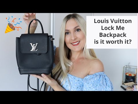 LOUIS VUITTON Lockme Backpack Mini ($2,035) ❤ liked on Polyvore featuring  bags, backpacks, louis vuitton backpack, …