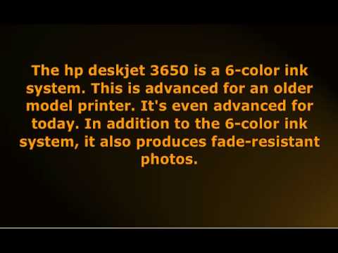 HP DeskJet 3650 -- InkJet Color Printer - YouTube