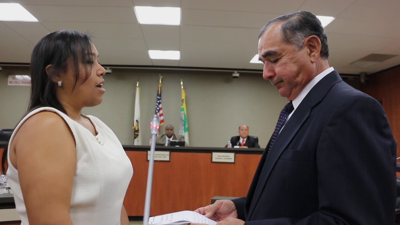 Gardena Mayor Tasha Cerda Swearing In Ceremony March 2017 YouTube
