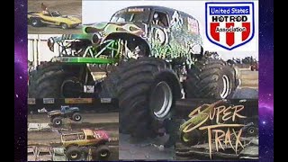 1991 SUPER TRAX! USHRA MONSTERS, UNIONDALE NEW YORK! PULLING IN HOUSTON ASTRODOME!