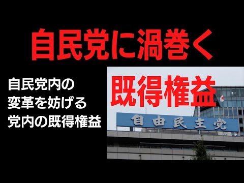 既得権益集団　自民党　誰のために既得権益を使うのか？