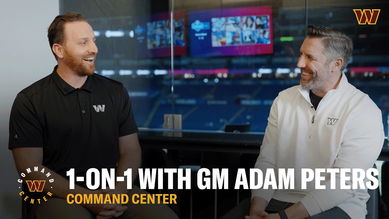 1-on-1 With General Manager Adam Peters From 2026 NFL Scouting Combine | NFL | Washington Commanders
