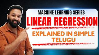Linear Regression Explained in Simple Telugu | Sangeeth | Everything You Need: Theory + Use Cases