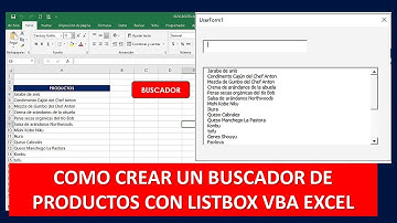 COMO CREAR UN BUSCADOR EN EXCEL y Cómo Cargar Datos a ListBox Excel VBA - Como Llenar un LISTBOX VBA