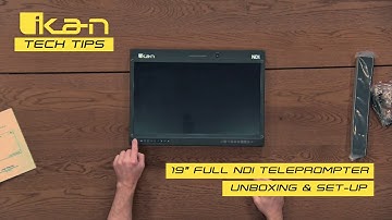 19" Full NDI PoE++ Talent Monitor Unboxing & Set-Up | Ikan Tech Tips