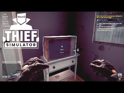 Thief Simulator - STEALING MY FIRST TV (and MORE!!) - Thief Simulator Gameplay