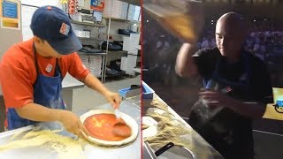 World's Fastest Pizza Makers Compilation