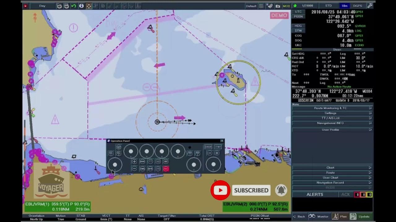 ECDIS Training and Familiarization /Tokyo Keiki EC8100/8600 / (3. 2. 5