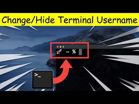 How To Change Terminal Username on Mac OS - YouTube