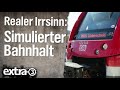 Realer Irrsinn: Simulierter Bahnhalt in Vilkerath | extra 3 | NDR