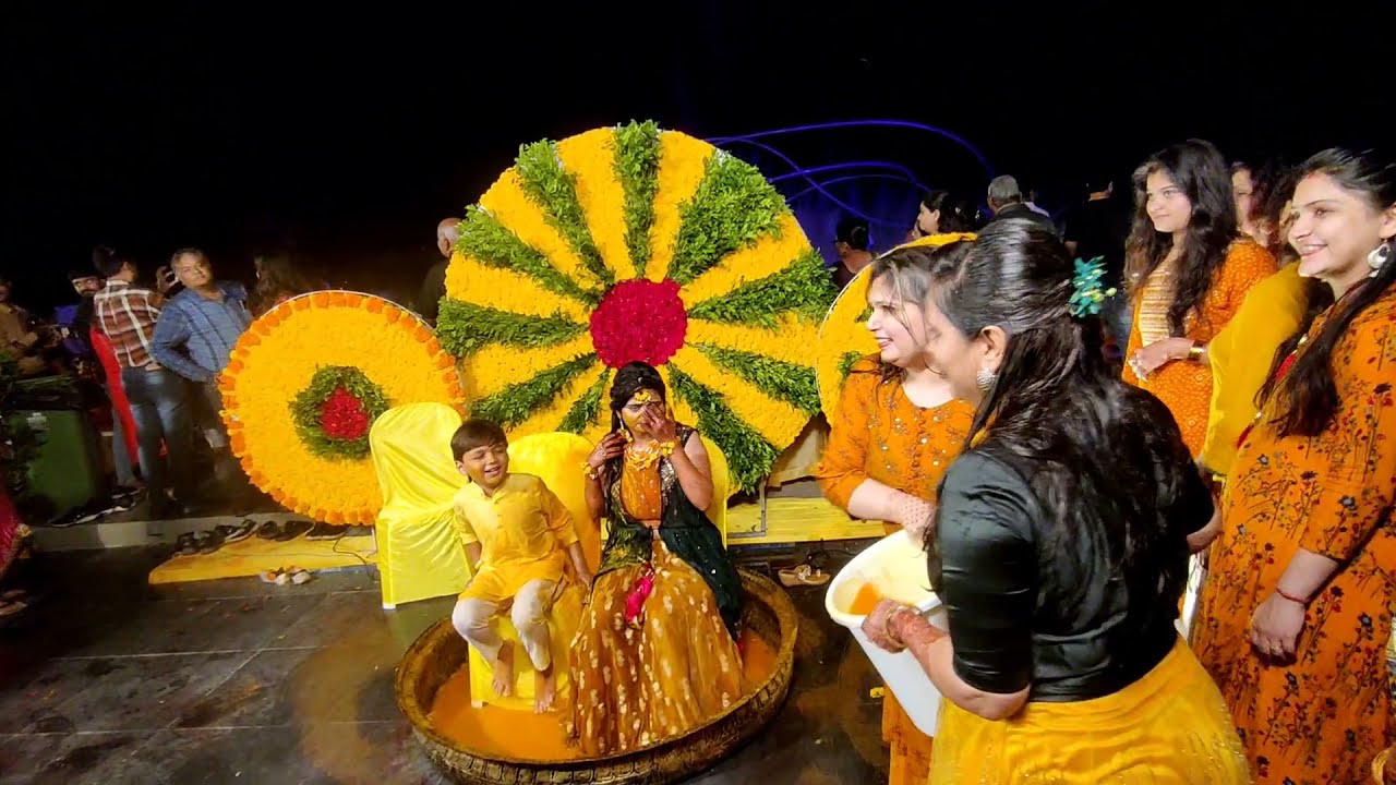 Haldi function or rain dance ,wedding vlog part 2