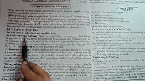 class 10th chapter:1 office tools part 2