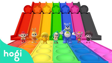 [BEST] Learn Colors with Pop It and Slide 🛝｜1+1｜Colors for Kids｜Hogi Colors｜Hogi Pinkfong