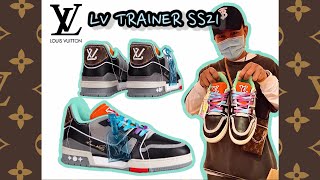 Louis Vuitton LV Trainer Sneaker Product ID: 1A8PUD Unboxing Review 