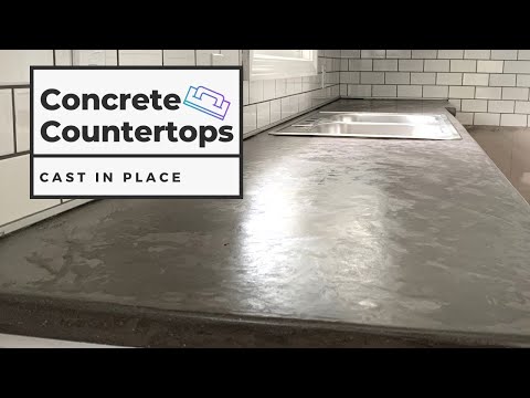 Video: Kun je betonnen werkbladen op hun plaats maken?