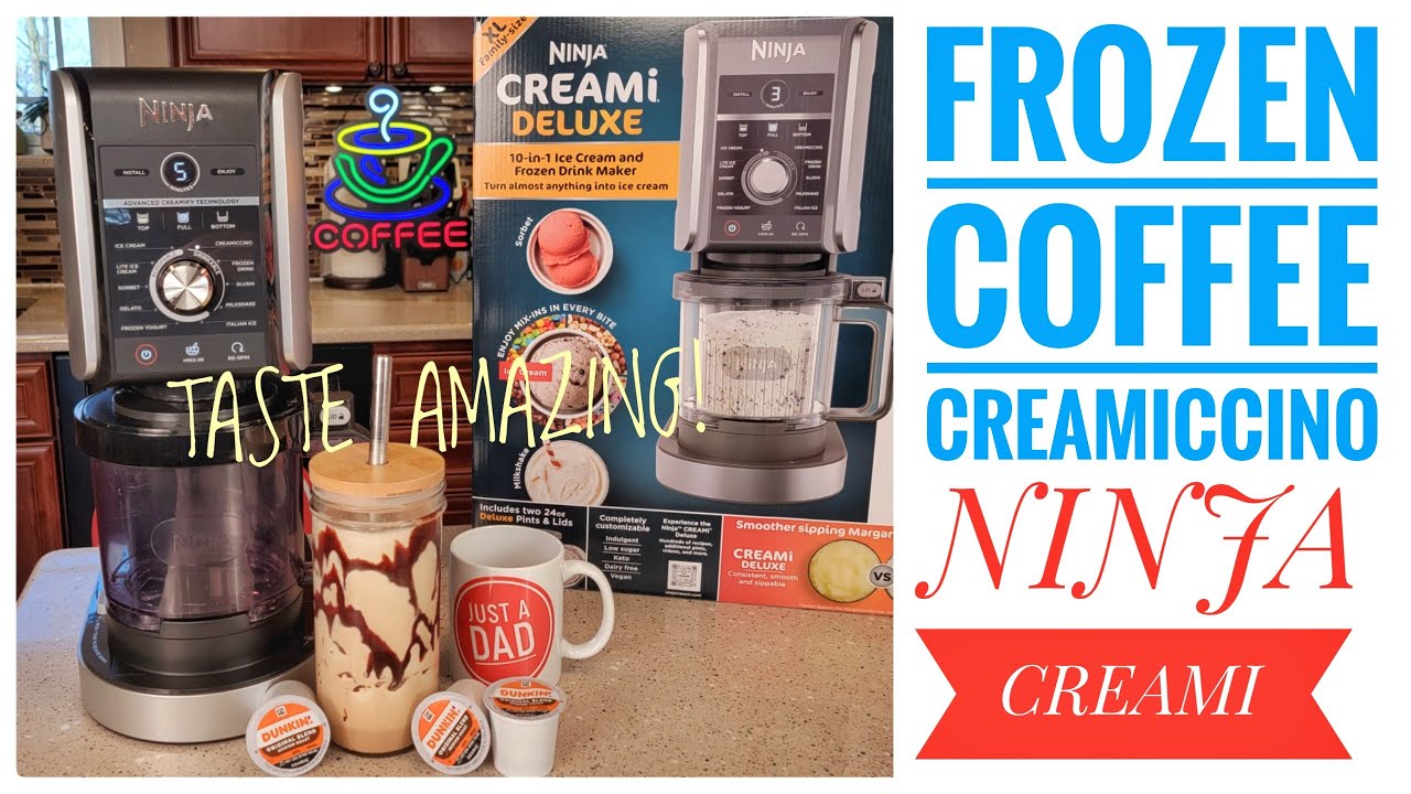 Ninja CREAMi Deluxe 10 in 1 Ice Cream & Frozen Drink Maker NC500 First Look  & Creamiccino 