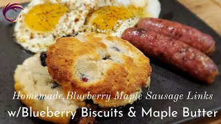 Maple Blueberry Sausage Links