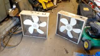 A Couple Of Really Clapped Out Galaxy 3713 Box Fans