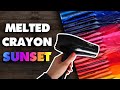 MELTING CRAYONS || Creating an Art Piece with Crayola Crayons!