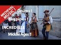 Jump in History ? Awesome people with Powerful medieval ancient music in the streets !