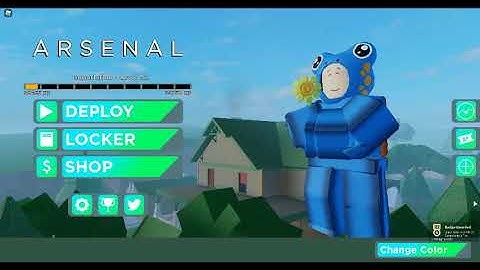 Getting the no littering badge in arsenal (Roblox)