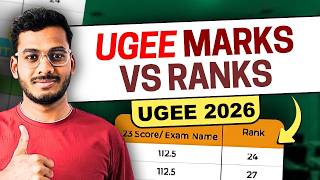 UGEE Rank vs Marks 2026 📊 Safe Score for IIIT Hyderabad | Full Analysis #ugee #iiitprep #iiith #reap