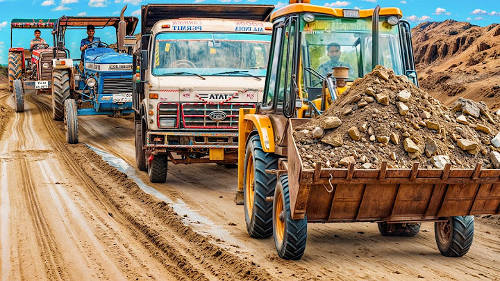JCB 3dx loading Mud in TATA Tippers & Tractors | Swaraj 855 Fe | New Holland 3630 4x4 Tractor