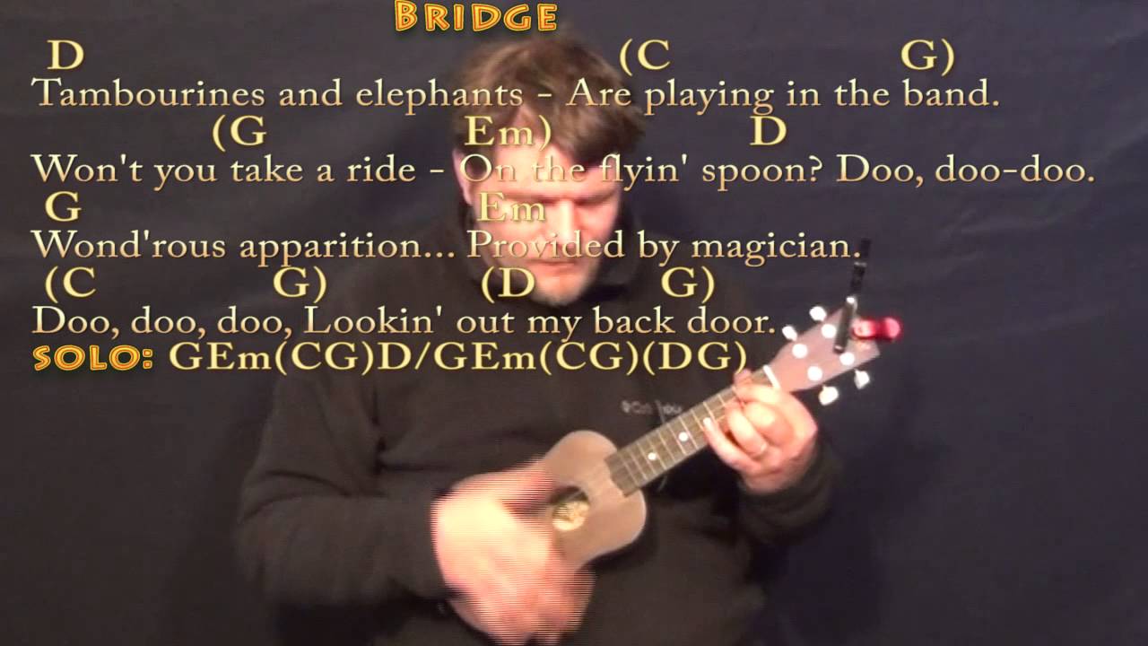 Lookin Out My Back Door Ccr Ukulele Cover Lesson In G With