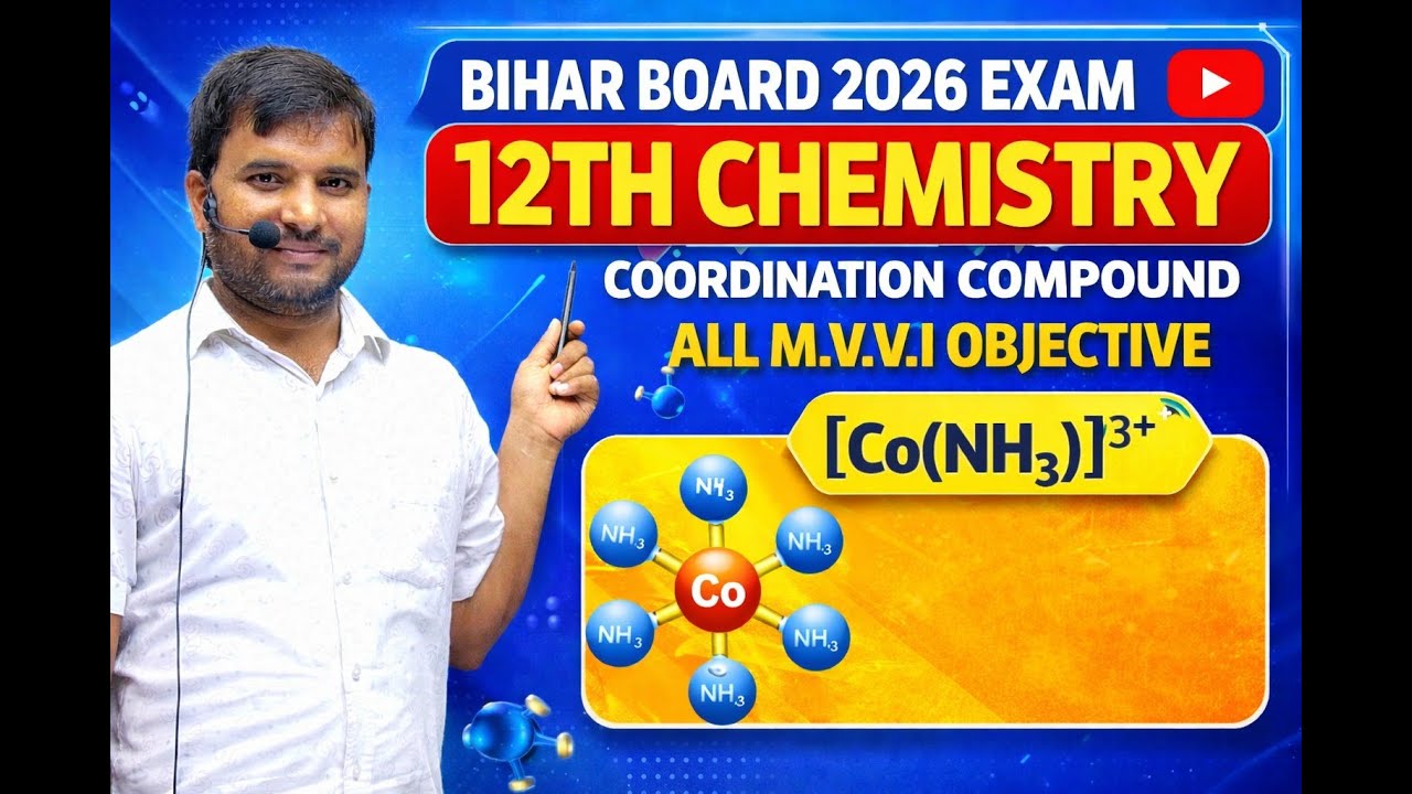 12TH CHEMISTRY|LESSON-9|COORDINATION COMPOUND |M.V.V.I OBJECTIVE|FOR 2026 EXAM|BY SANJEET SIR