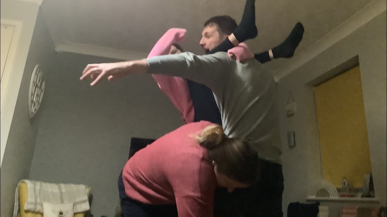 Dad vs mum wrestling match YouTube