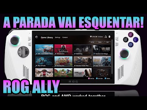 A ASUS quer BATER no STEAM DECK! ASUS ROG ALLY é no NOVO PC PORTÁTIL da marca!