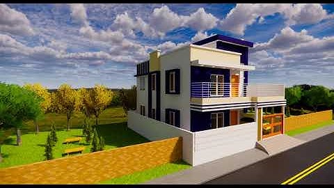Simple house design in Revit and render through Enscape