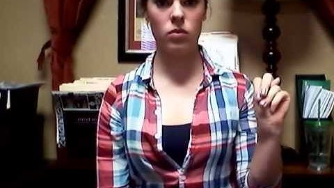 SLG101 American Sign Language I  Lesson 2 Assignment 2