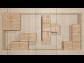 Tetris from Cardboard 📦🧱 Relaxing 4K Video