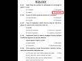 Past paper Question of MDCAT for 2025