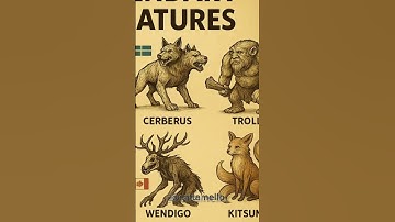 MYTHICAL CREATURES PART-9 😨 #recommended #shorts