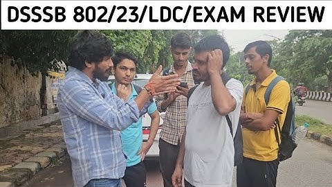 802/23 DSSSB EXAM Review 6 October 2025 Jr. AssistantAnalysis|DSSSB LDC/JSA/STENO REVIEW #dsssb2025 